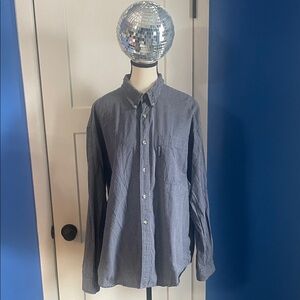 Columbia Men's Navy and White Checkered Shirt